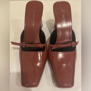 VIA SPIGA - SQUARE TOE MULES (SIZE 7 1/2)